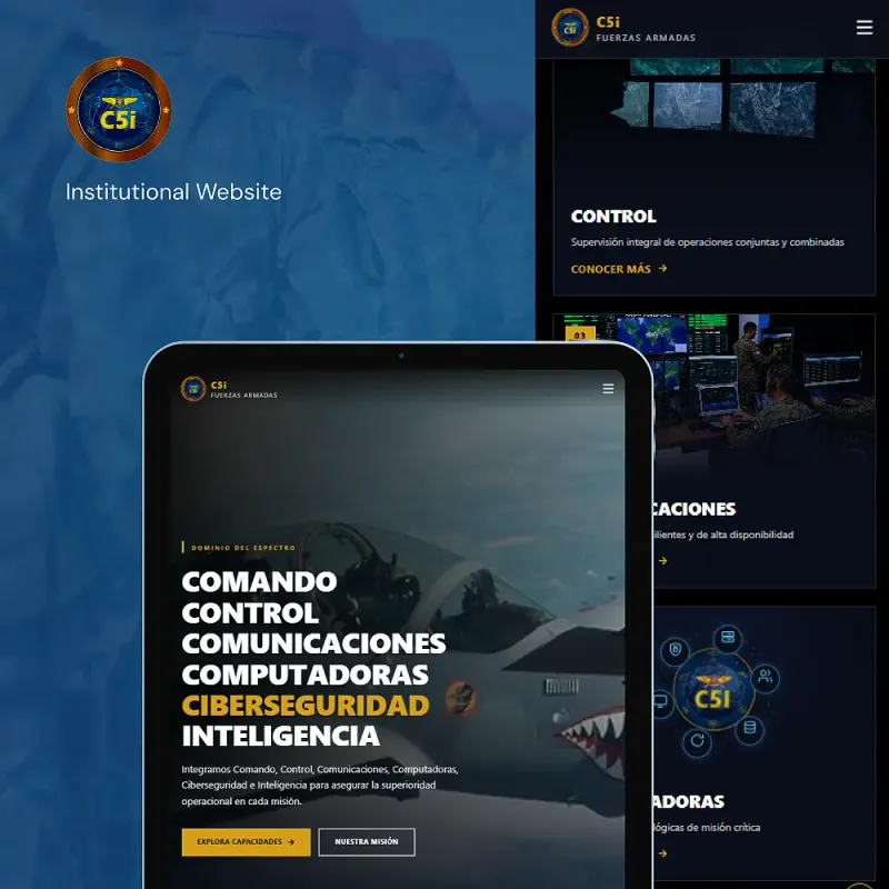 C5I Home Site — Front-End project built with WordPress and JQuery