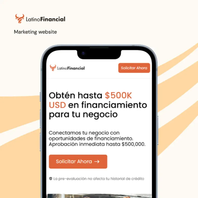 Latino Financial — Front-End project built with HTML and TailwindCSS