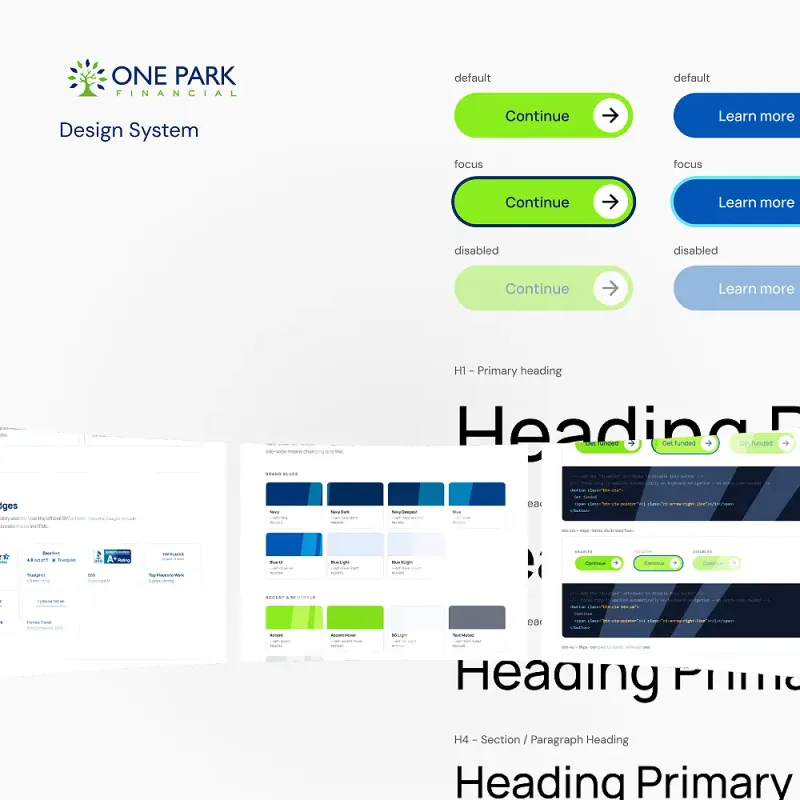 OPF Design System — Front-End project built with HTML and Figma